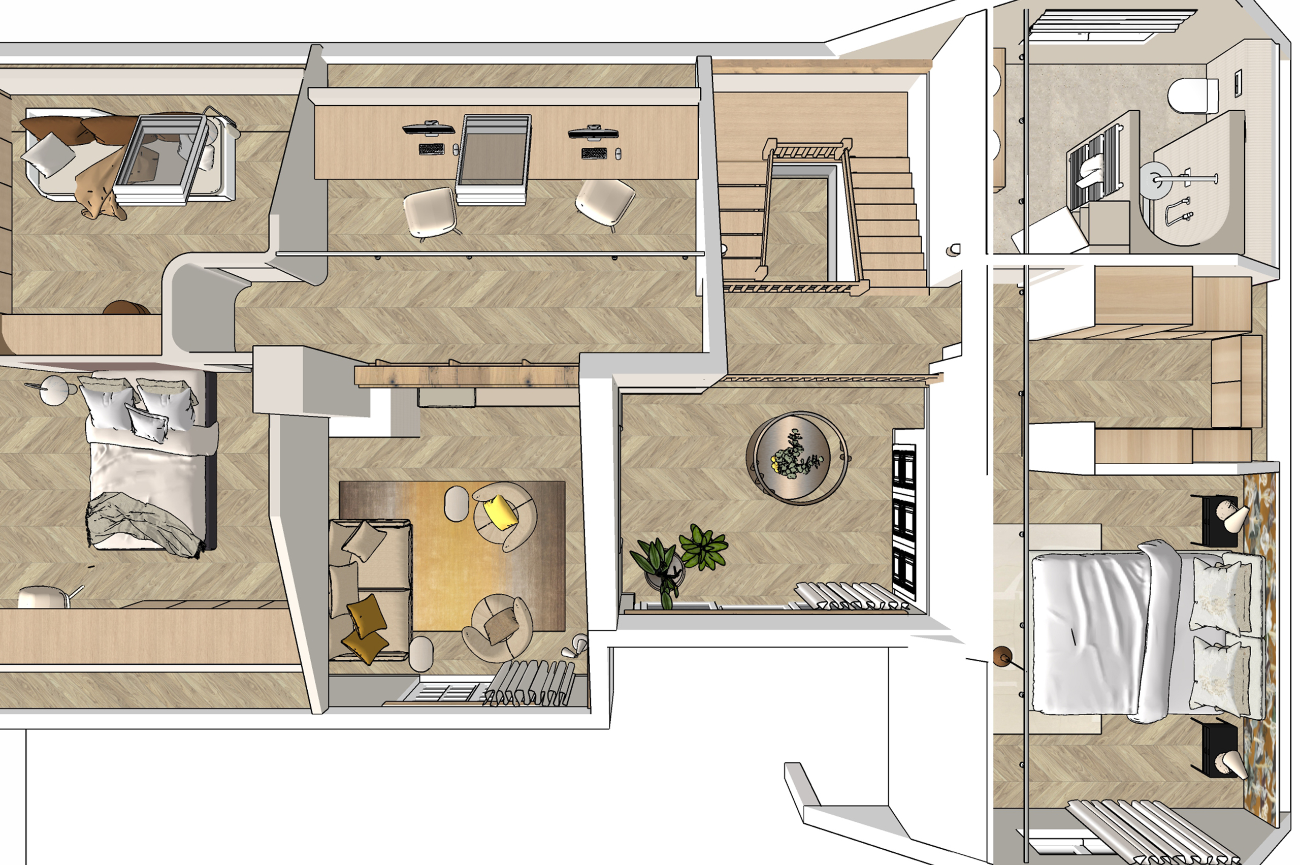 Plan architecture - Atelier LATTE - Architecture intérieure